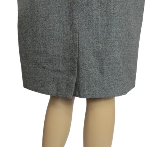 Rena Rowan for Saville Grey Wool Blend Midi Skirt - Picture 6 of 7